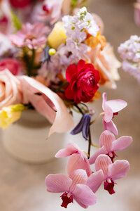 Colorful wedding floral bouquet that is reminiscent of Colorado wildflowers that complement the beauty of the natural landscape in a bright, colorful way. 