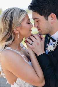Couple Holding Hands - Mikayla & Mario | Harmony Meadows Wedding - Lake Chelan Wedding