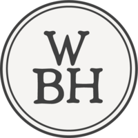 White Bounce House Round Logo