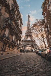 Eiffel Tower at Sunset in Paris