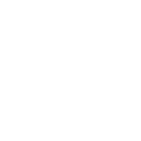 Simple white silhouette of a goat.