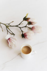 Flowers and espresso
