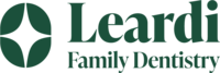 Leardi Family Dentistry logo in green.