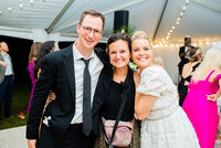 Eleanor Stenner with bride and groom at Birmingham wedding 