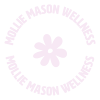 Mollie Mason Wellness purple stamp logo