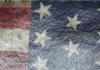 Custom knee brace with USA flag design