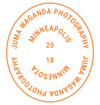 Juma Waganda stamp logo orange