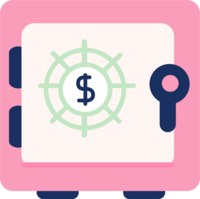 Simple illustration of two tabbed folders