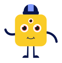 Yellow square character