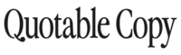 Quotable Copy black primary logo