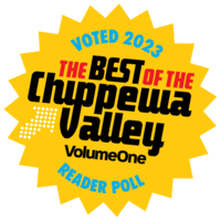 Badge with words "Voted 2023 The Best of the Chippewa Valley Volume One Reader Poll"
