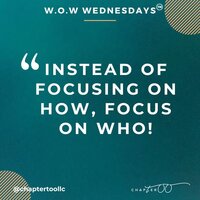 Graphic of week 1 of Chapter tOO's W.O.W Wednesdays  series from LinkedIn