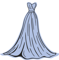 illustration of gown icon