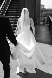 black and white image of couple 
