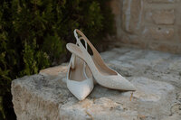 brides shoes in editorial themed photo