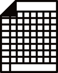 Graph Paper Icon - Black