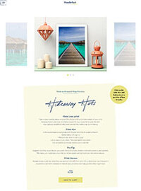 Shop product Wanderlust weddings plus Showit website by The Template Emporium