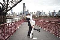 Documentary wedding photo capturing bride’s genuine laugh