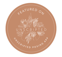 unscripted posing app feature badge