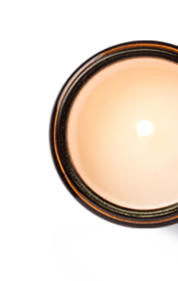 View of candle from above