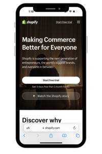 Shopify for Ecommerce