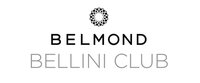Logo displaying the text "Belmond Bellini Club" with a circular, decorative emblem above the word "Belmond." The text is in black, and the emblem features a pattern of smaller shapes forming a circle.