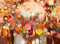 Vibrant wedding photography on film