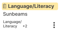 Language and literacy for preschool students.