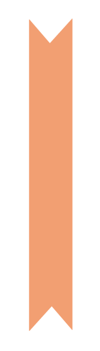 Orange ribbon flag