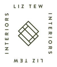 Liz Tew Interiors Secondary logo in navy