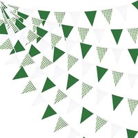 Green checkered Party Banner