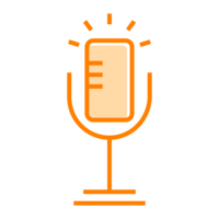 The Called Career podcast microphone orange