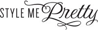 Style Me Pretty logo with elegant, cursive lettering.