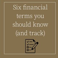 Six Financial Terms