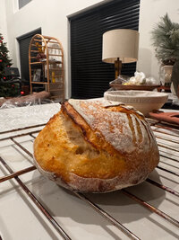 A loaf of sourdough bread