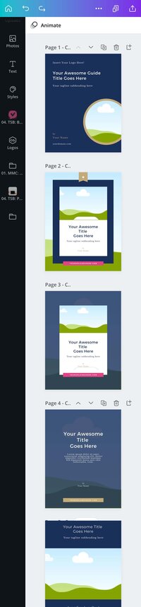 Digital Product Canva Template - PDF Guide