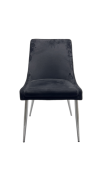 Gorgeous, dark blue/navy velvet, upholstered modern chair available for rent, perfect for adding some style and elegance to a photoshoot, photobooth, focal area at a wedding, conference, birthday party, bridal shower or baby shower in Milwaukee, WI.