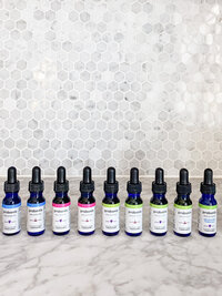 Product photo of probiotic bottles edited with the Timeless Lightroom mobile presets