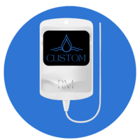 Custom Blend IV therapy at Refined Medical NY in East Setauket, Long Island. Choose from basic or premium blends tailored to your health needs with vitamins of your choice.