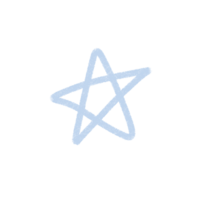 A soft, hand-drawn baby blue star illustration on a light grey background. This whimsical star reflects the light, dreamy, and joy-filled essence of Nicole Neira Photography’s brand identity, specializing in newborn and family photography in Connecticut.