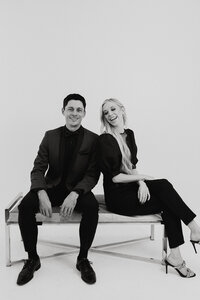 Corey and Jess Combs laughing