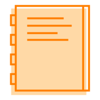The Called Career address book icon orange
