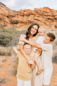 Anna Christine Photo and son in St. George Utah