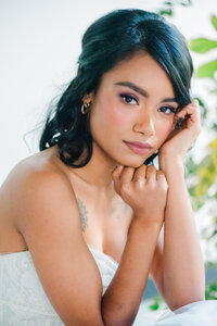 Makeup close up portland bride