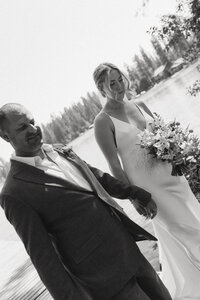 couple at their bc wedding