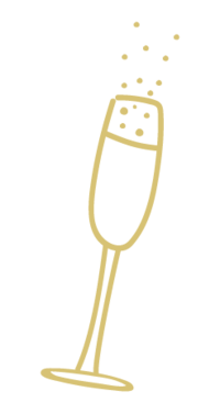 champagne illustrated icon