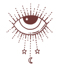 line drawing of eye