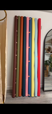 Colored backdrops in modern photography studio and content studio in Troy, MO