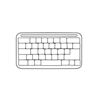Icon illustration of keyboard