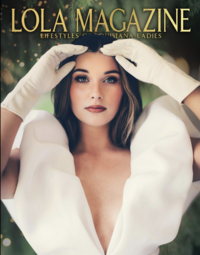 The cover of lola magazine featuring a woman in a white dress captured by family portrait photographer Britt Elizabeth